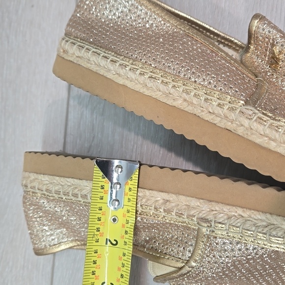Michael Michael Kors  KendricGlitter Espadrille Platform Loafer  shoes 9.5M - Picture 11 of 14